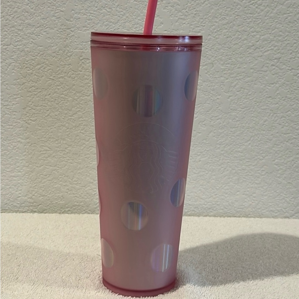 Starbucks Disney Pink Polka Dot Tumbler